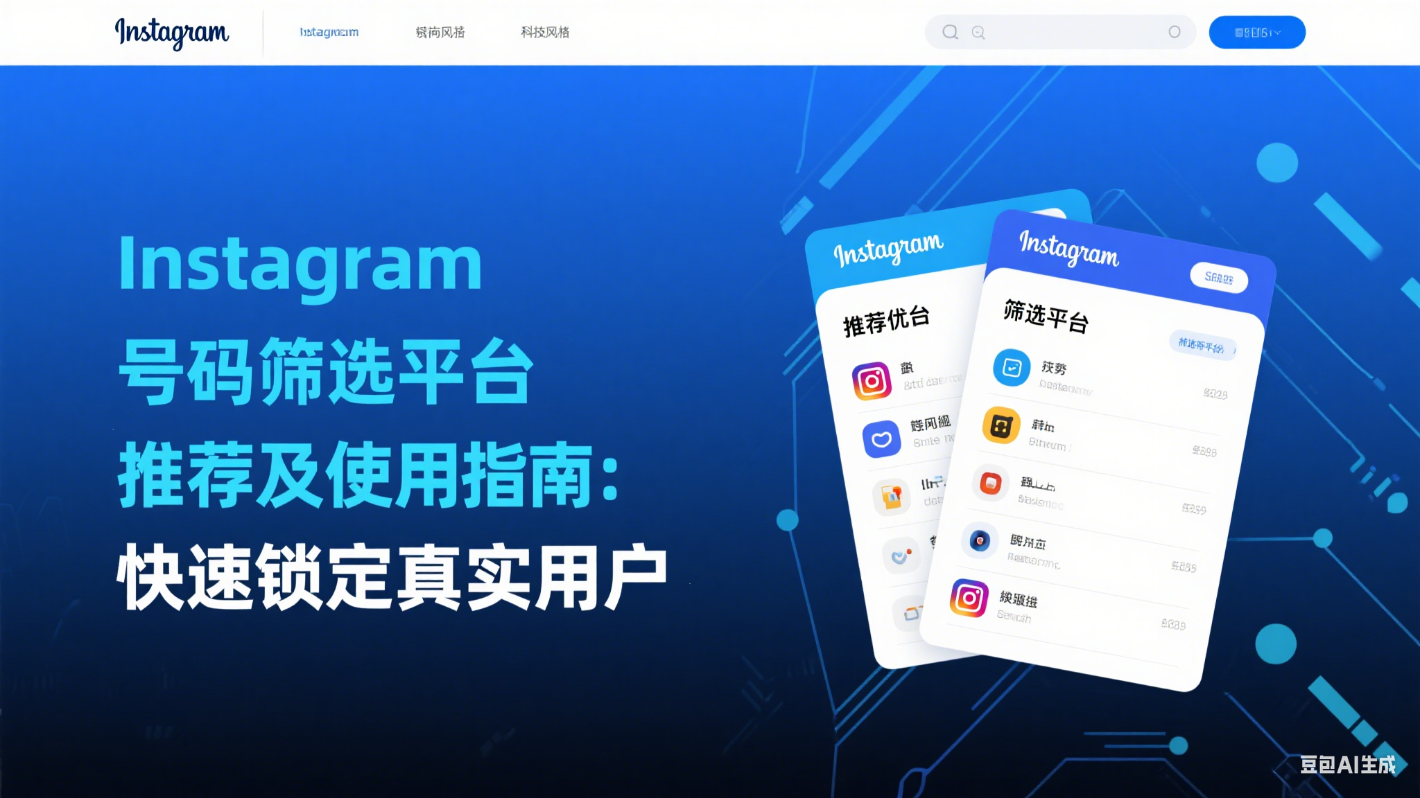  Instagram號碼篩選平臺推薦及使用指南，快速鎖定真實用戶