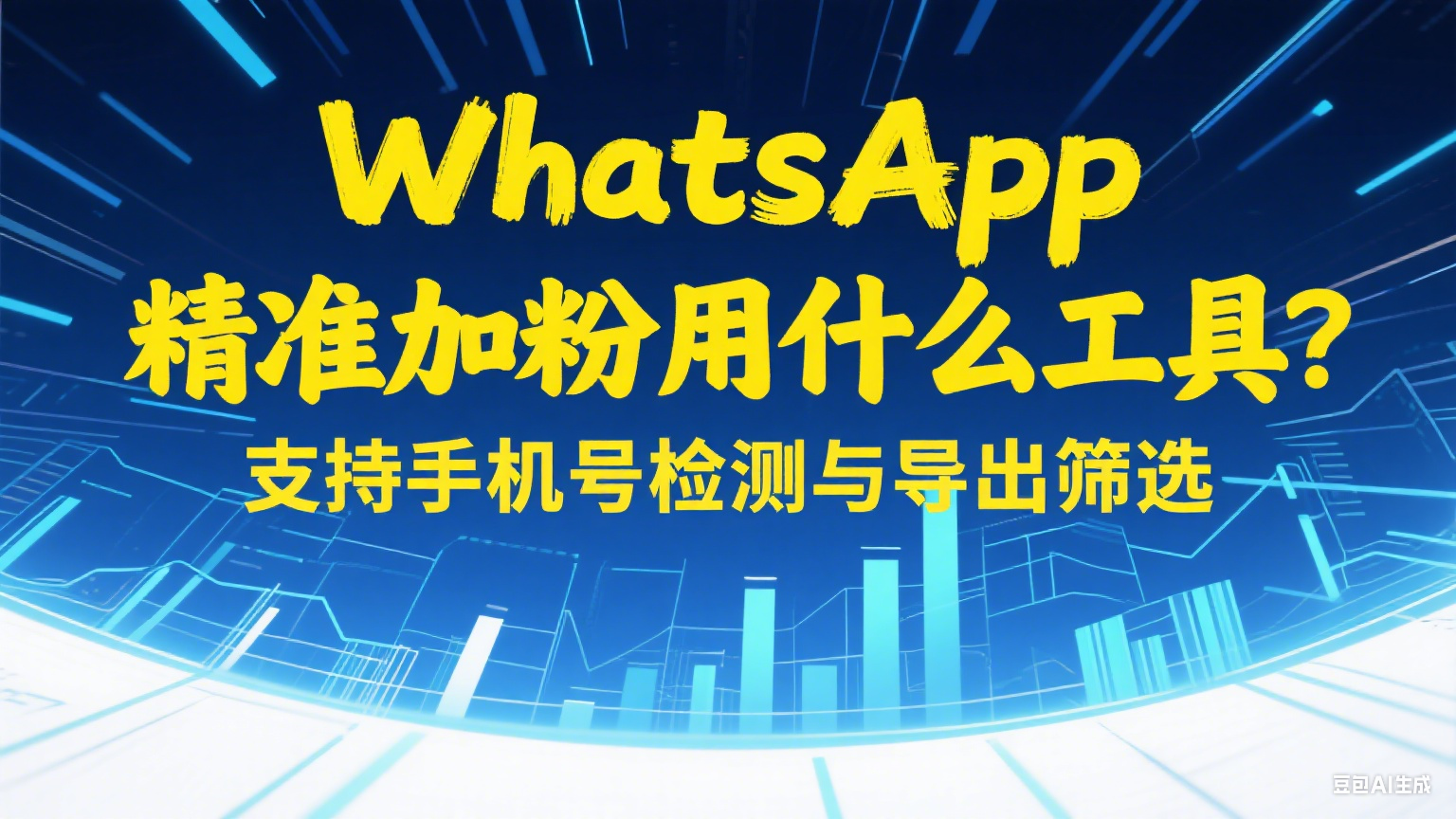 WhatsApp精準加粉用什么工具？支持手機號檢測與導出篩選