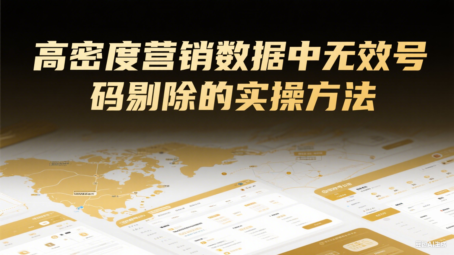 高密度營銷數據中無效號碼剔除的實操方法