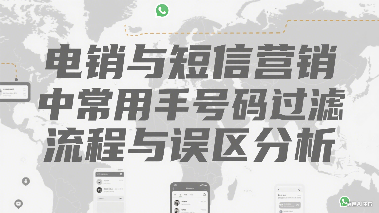 電銷與短信營銷中常用號碼過濾流程與誤區(qū)分析