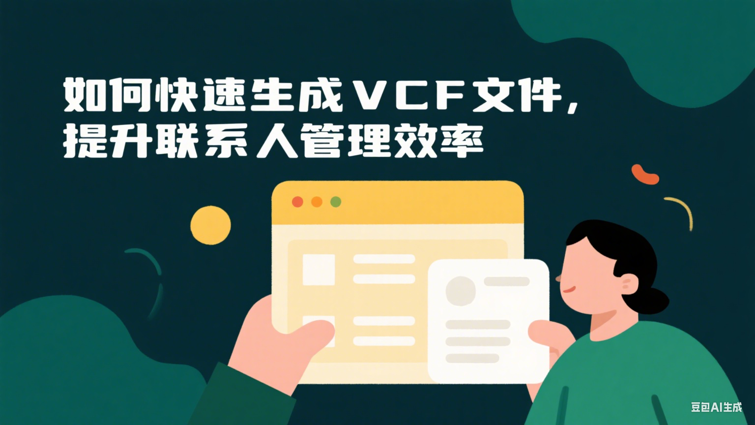 如何快速生成VCF文件，提升聯系人管理效率