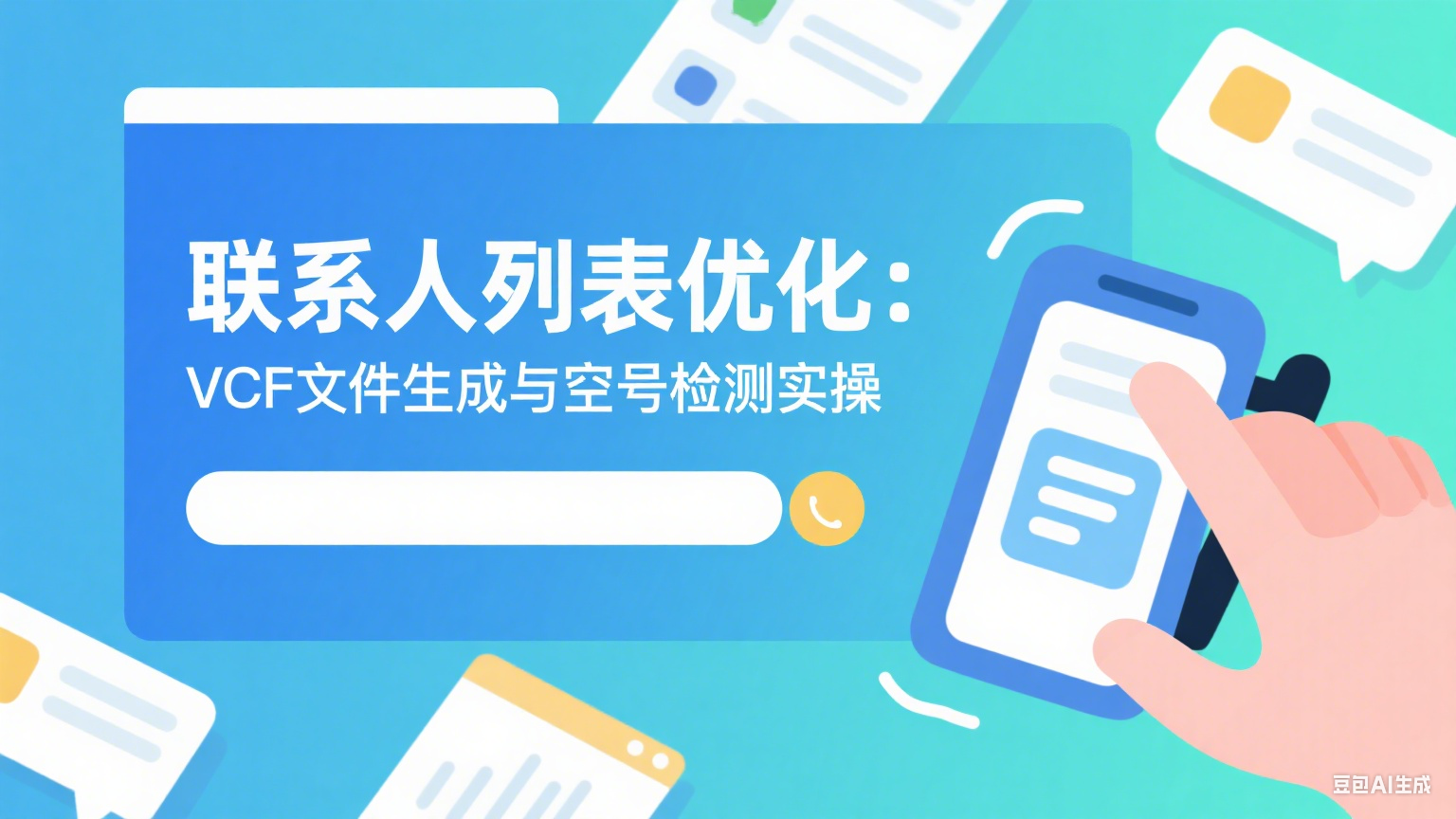 聯(lián)系人列表優(yōu)化：VCF文件生成與空號(hào)檢測實(shí)操指南