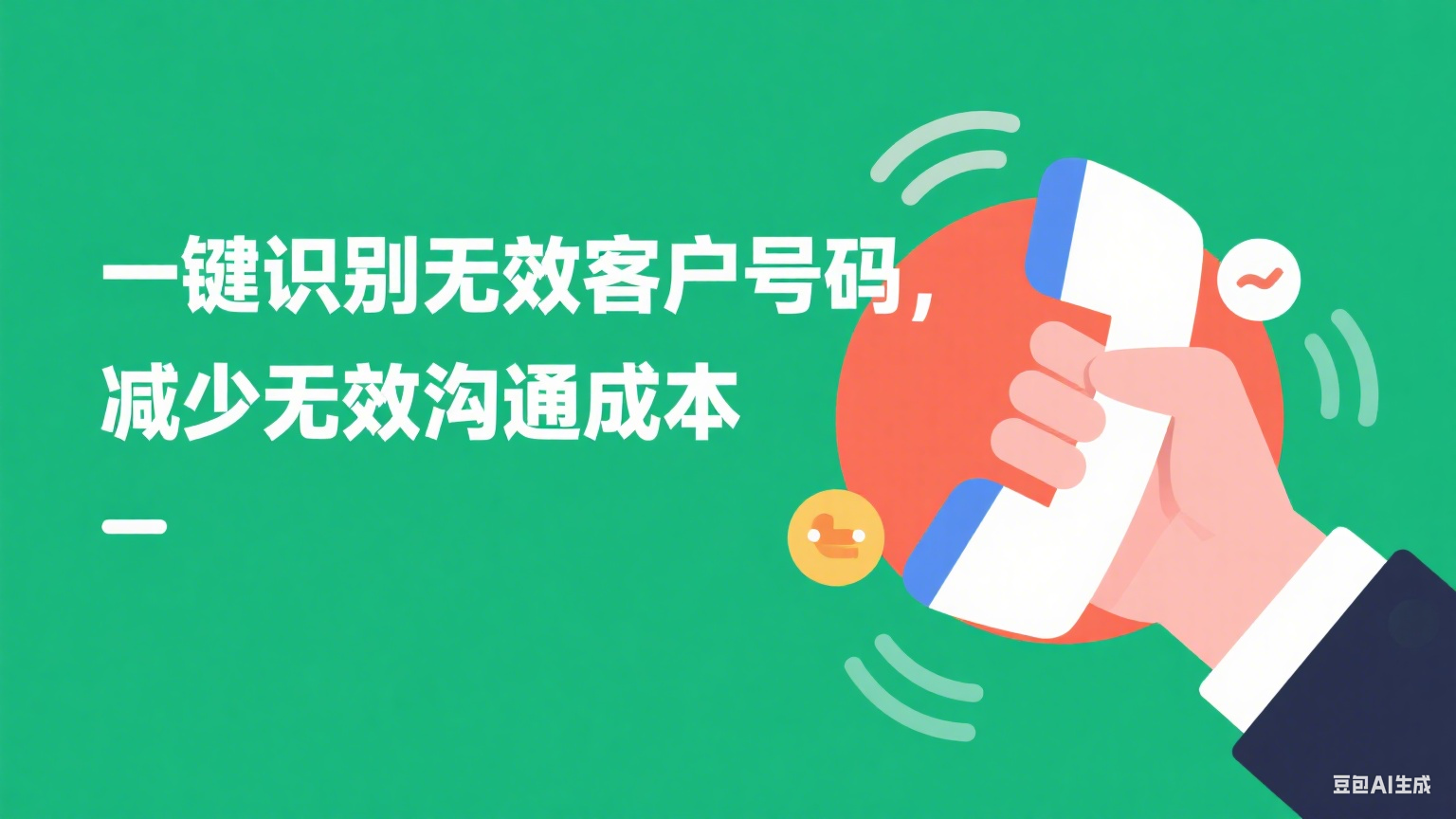 一鍵識(shí)別無(wú)效客戶號(hào)碼，減少無(wú)效溝通成本