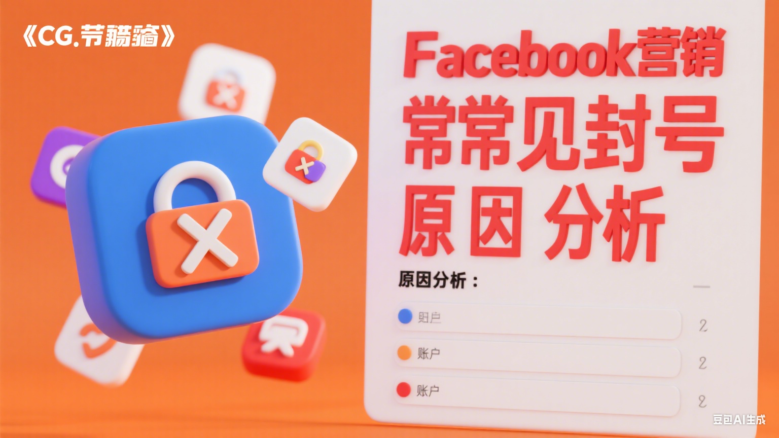 Facebook營銷常見封號原因分析 - 避免賬號風險全指南